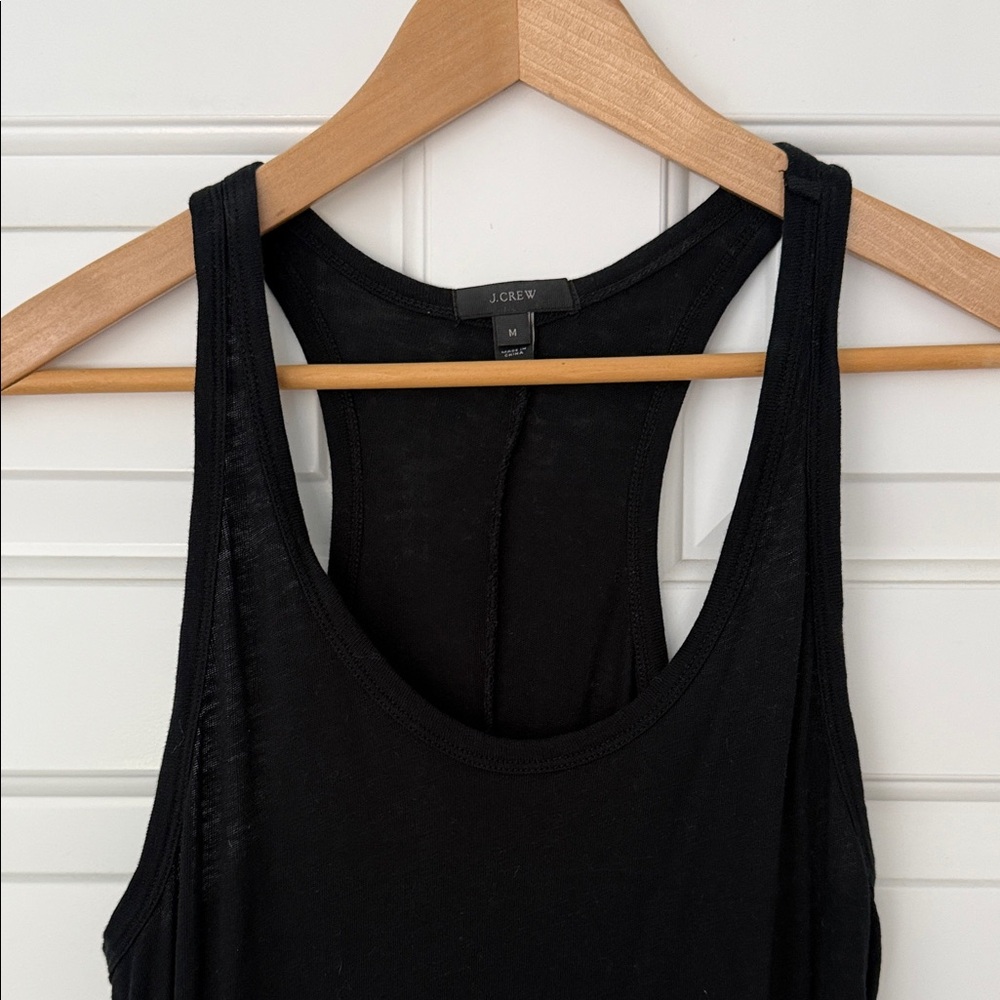 J. Crew Black Racerback Dress